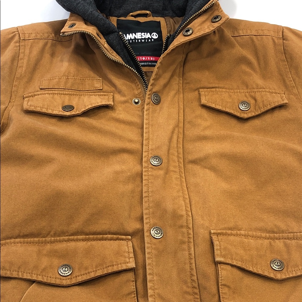 Rugged-Style Canvas Jacket – Boys’ Size Medium (10–12) – Amnesia Outerwear - Picture 4 of 14